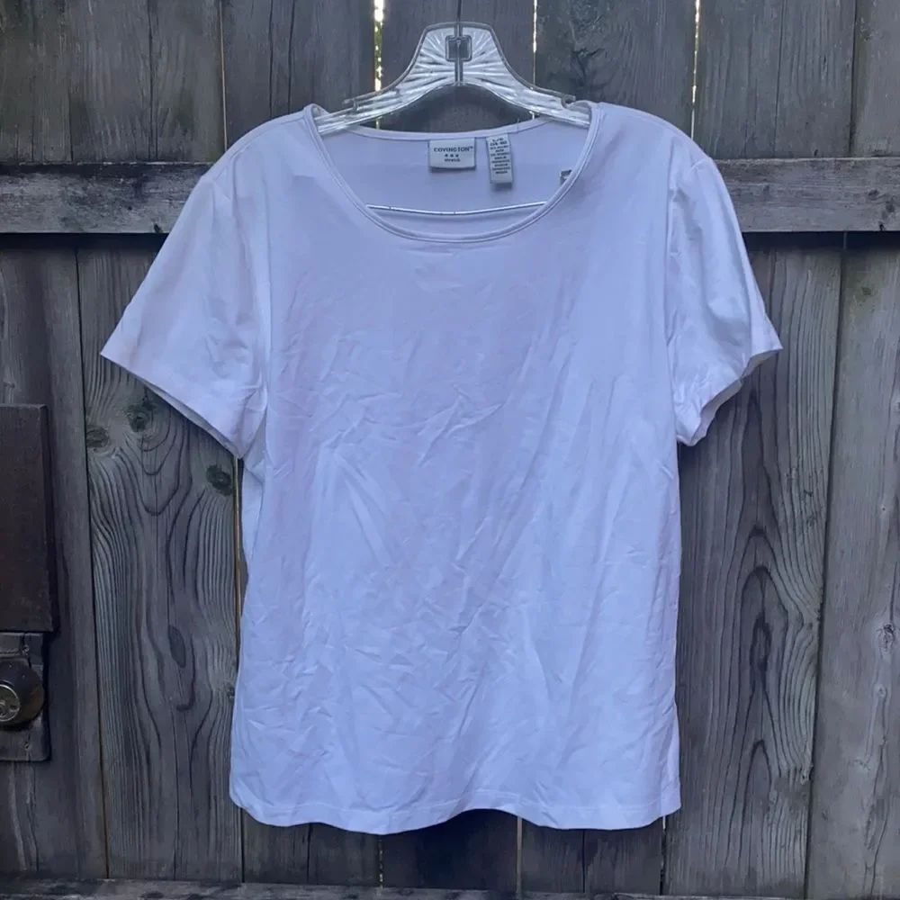 Covington white tee sz. L